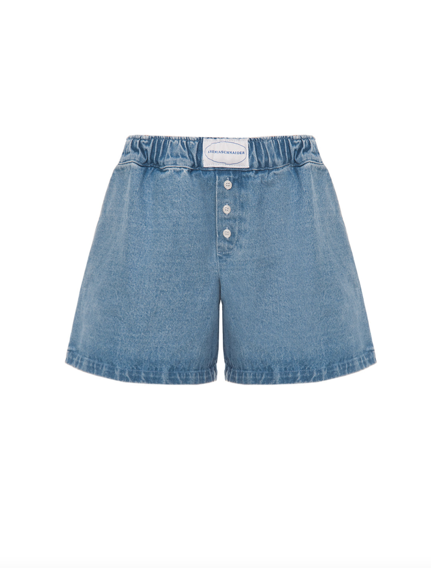 Denim Boyfriend Mini Shorts – KSENIASCHNAIDER