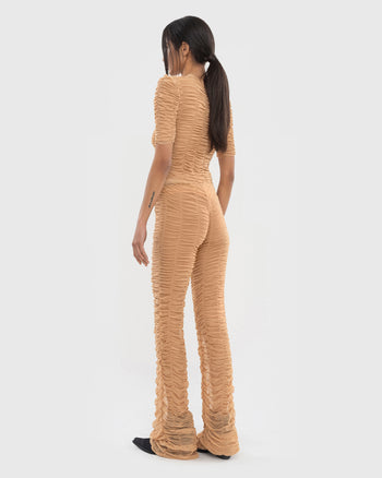 Mesh Drape Pants