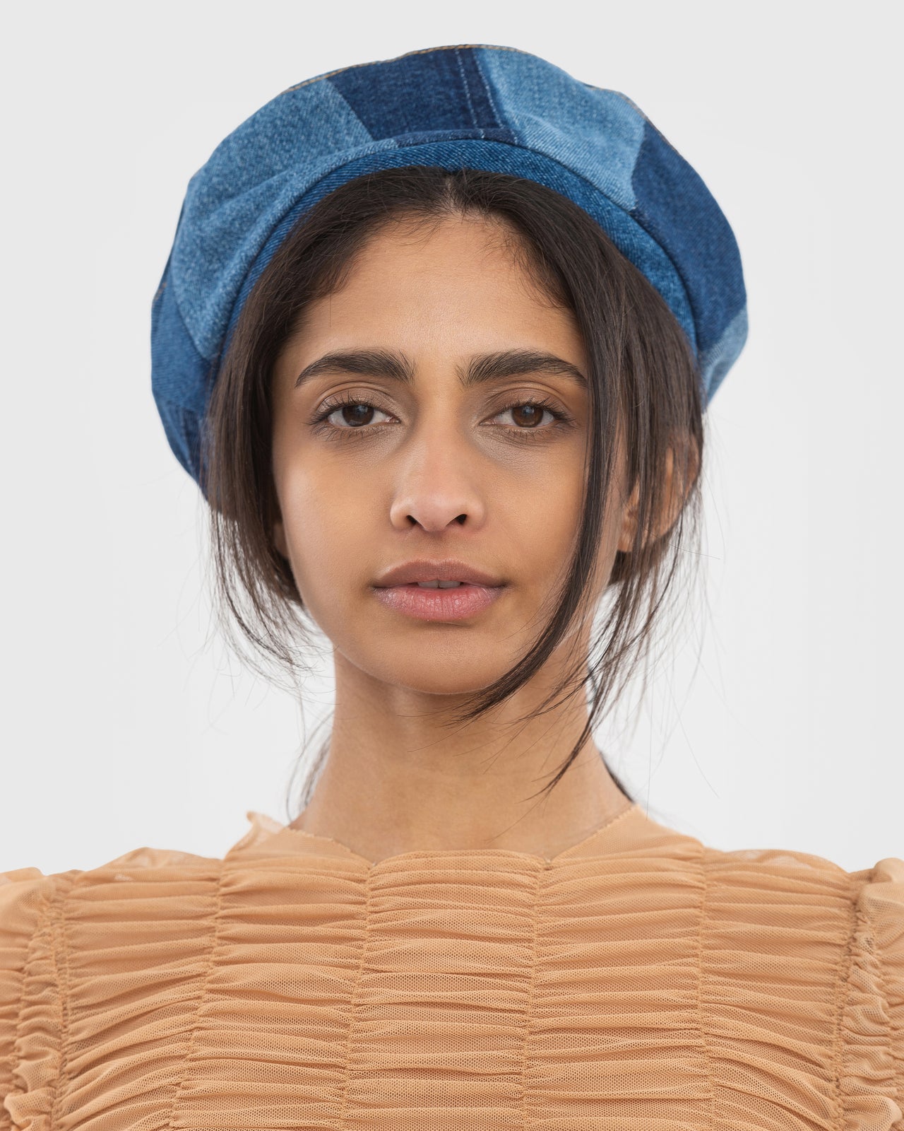 Reworked Mixed Blue Beret