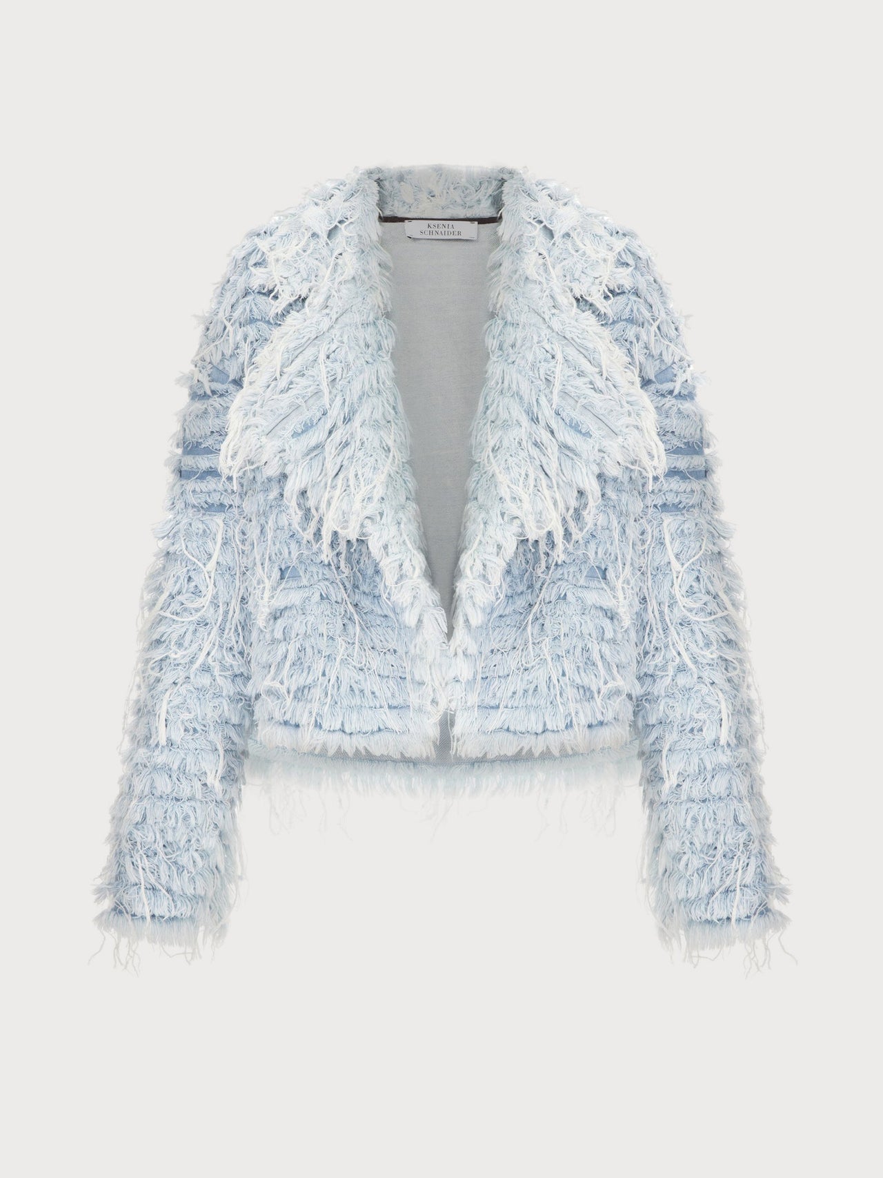 Denim Blue Fur Jacket