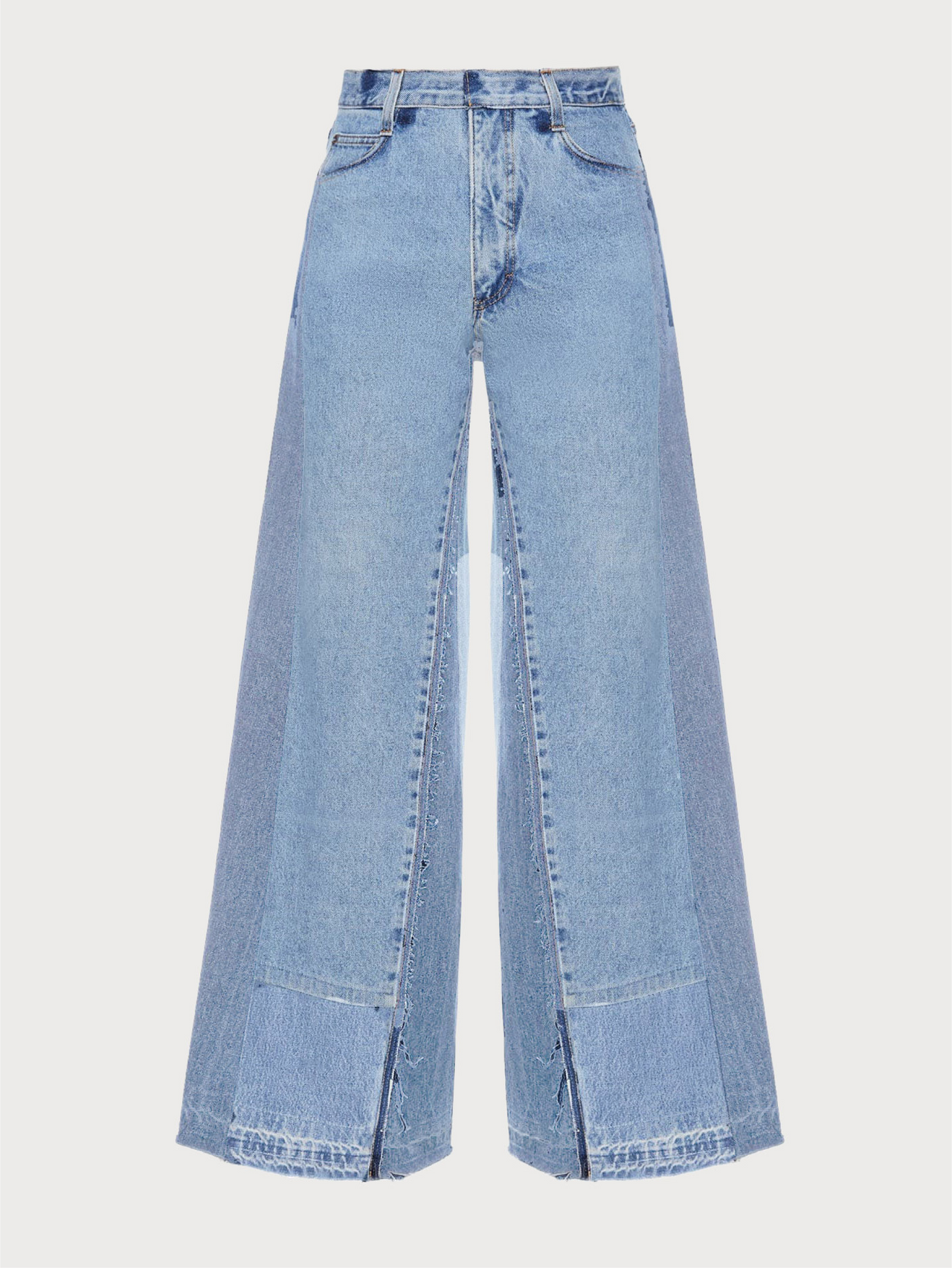 Reworked Patchwork Wide Jeans