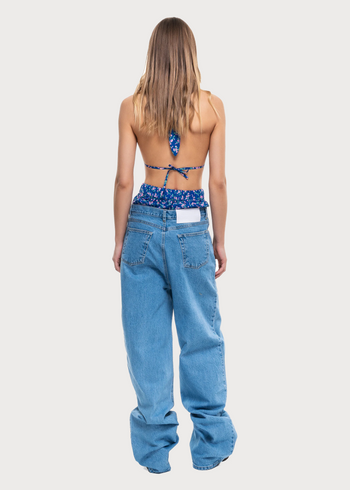 2 in 1 Boxer Flowered Jeans