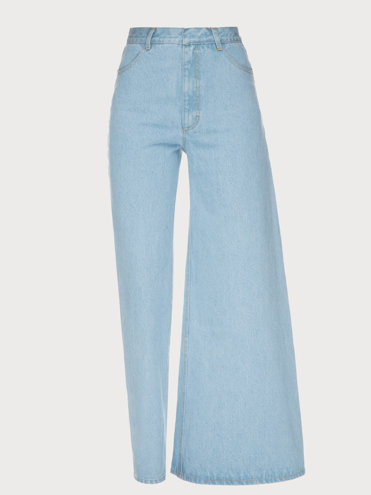 Light Blue Asymmetrical Jeans
