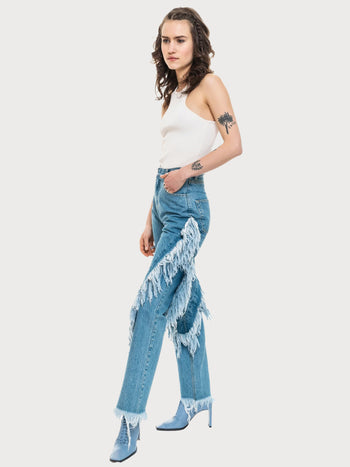 Buy Slim Cowboy Jeans – Bottoms by Ksenia Schnaider | Ethical & Sustainable Fashion