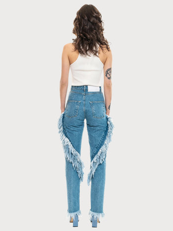 Buy Slim Cowboy Jeans – Bottoms by Ksenia Schnaider | Ethical & Sustainable Fashion