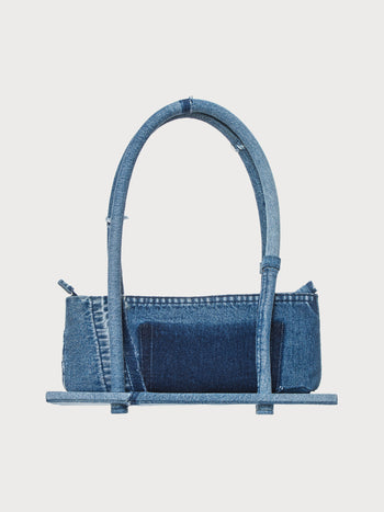 Denim Platform Bag