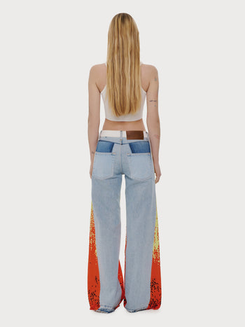 Flame Reworked Jeans