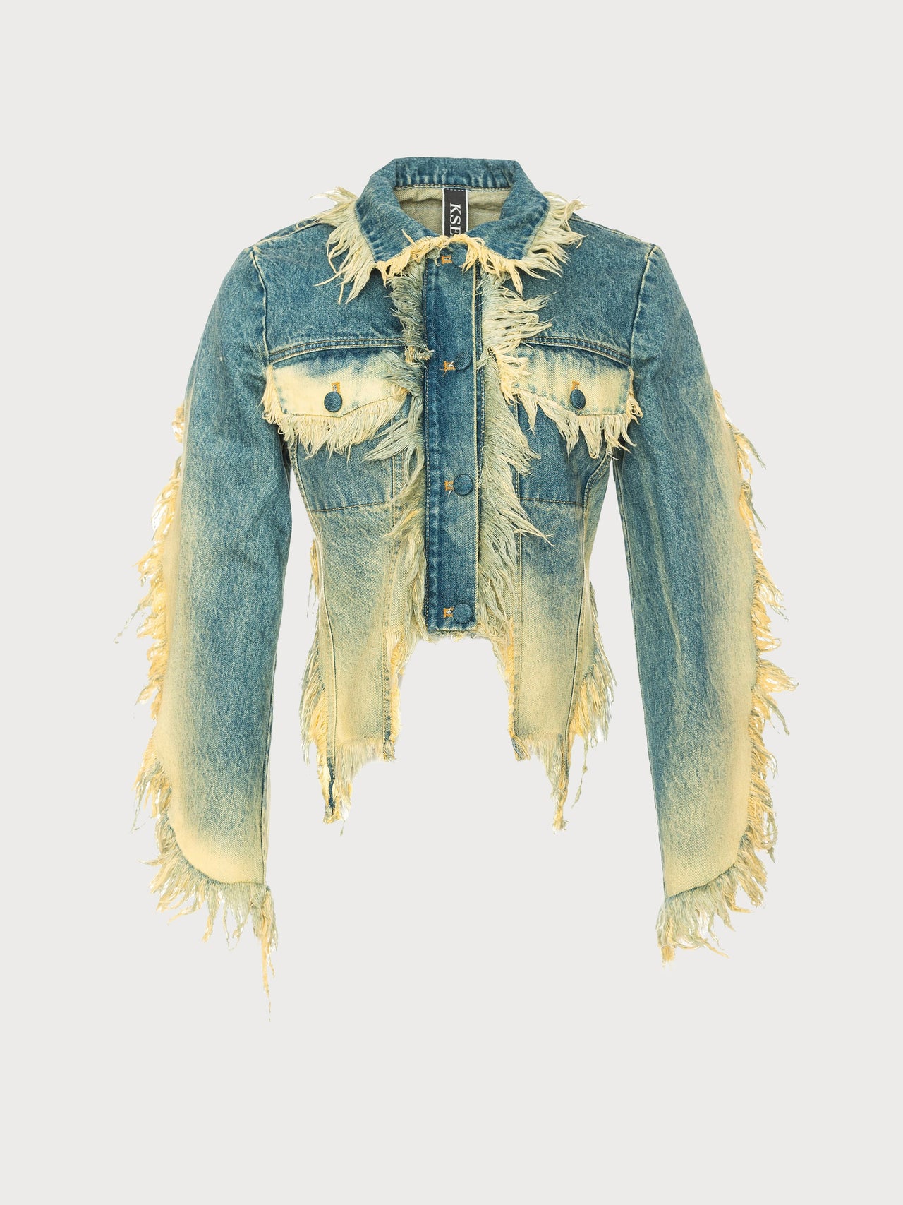 Cropped Monster Jacket with Rust Wash