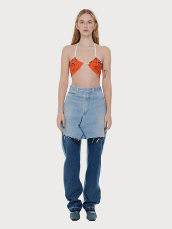 Buy Reworked Skirty Jeans – Bottoms by Ksenia Schnaider | Ethical & Sustainable Fashion