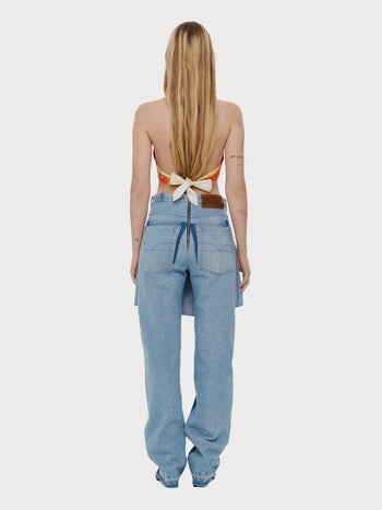 Buy Reworked Skirty Jeans – Bottoms by Ksenia Schnaider | Ethical & Sustainable Fashion