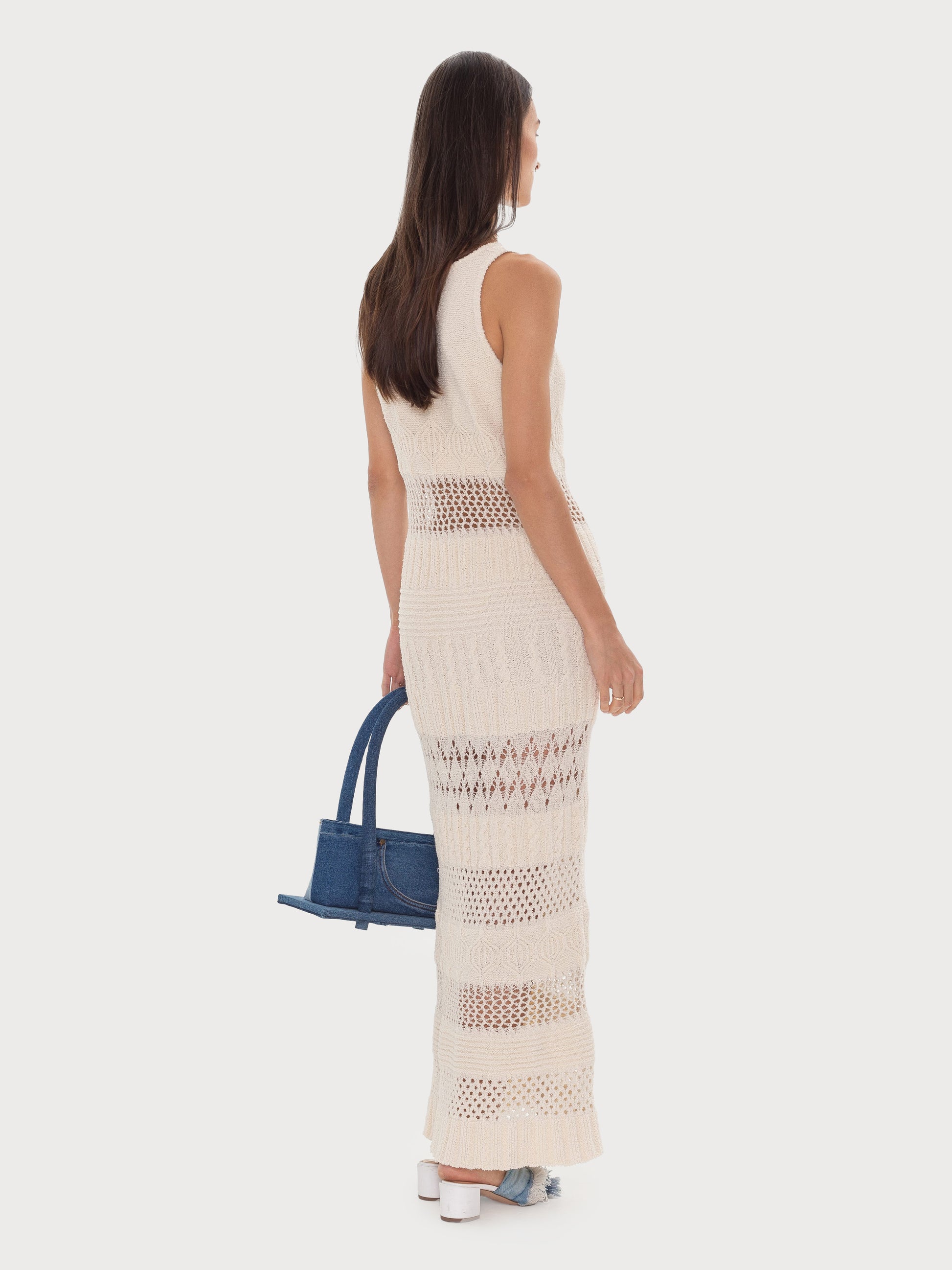 Buy Crochet Sleeveless Maxi Dress – Dresses by Ksenia Schnaider | Ethical & Sustainable Fashion